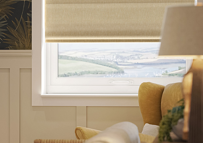 Delicate Chevron, Sunbeam - Roman Blind - Image 5